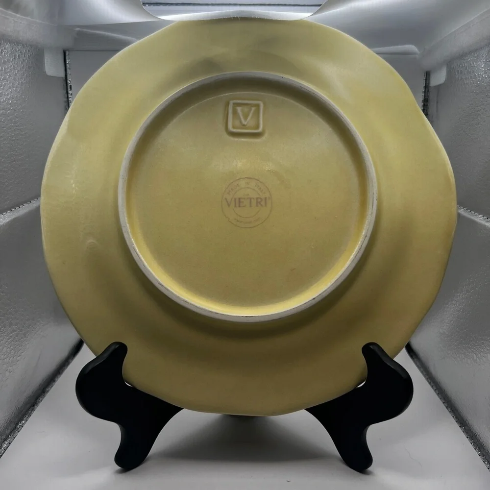 VIETRI ETRUSCA 8 1/2 SALAD BREAD CHARGER PLATE POTTERY ITALIAN Set of 3